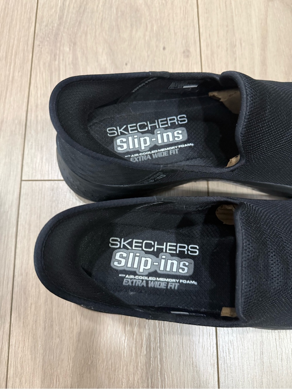 Skechers Men's Black Slip-On Mesh Loafers - Picture 5 of 5